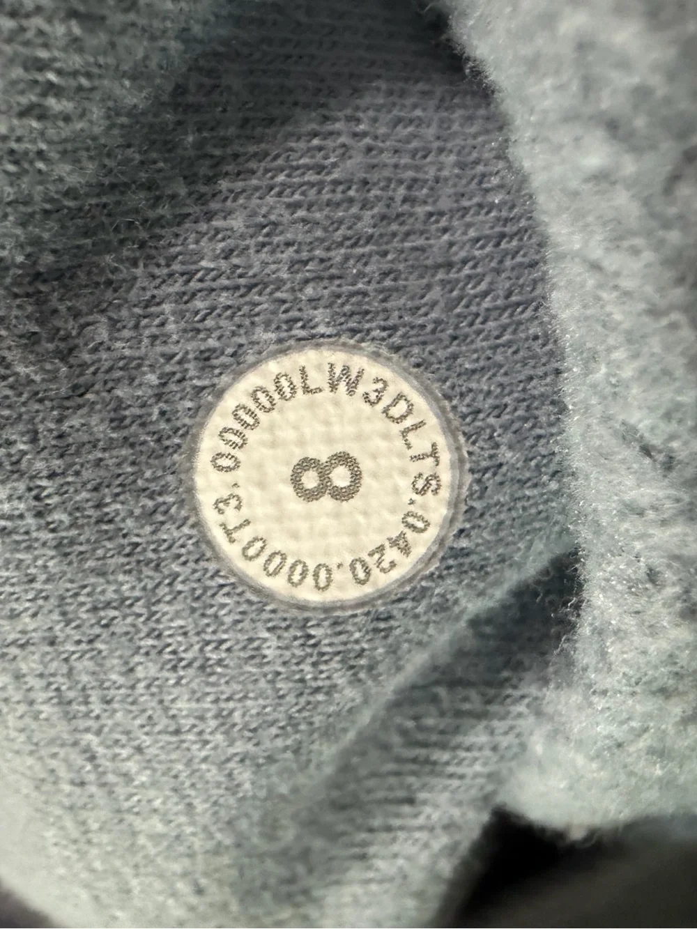 Lululemon All Yours Hoodie Chambray Logo Hooded Athletic Sweater Size 8.